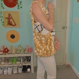 Fluffy floral tote bag!